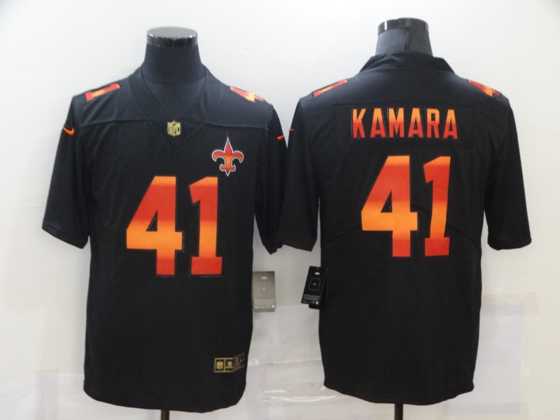 2020 Men Nike NFL New Orleans Saints #41 Alvin Kamara black fashion limited jerseys->dallas cowboys->NFL Jersey